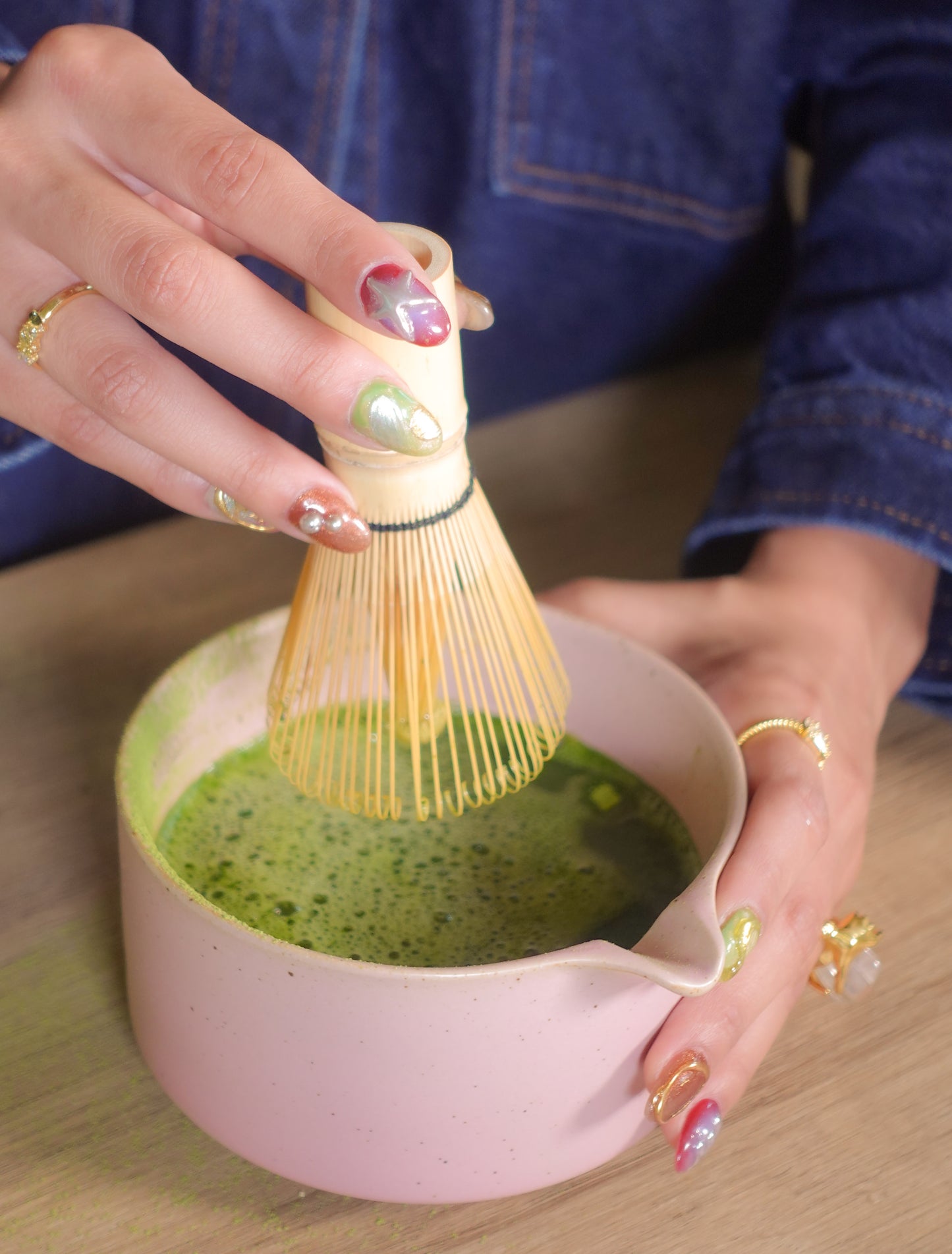 Chasen batidor de bambú