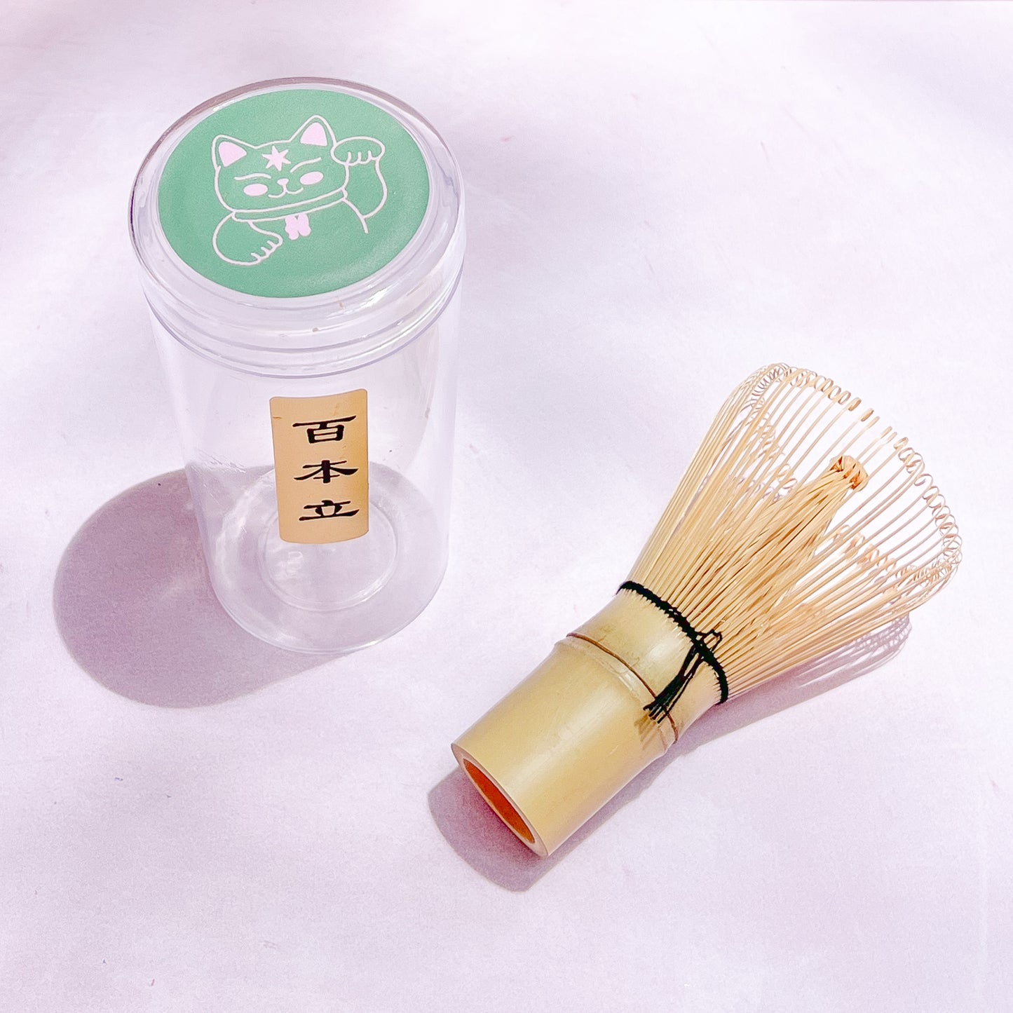 Mini kit de Ceremonia (chasen, cuchara tradicional de bambu,colador)