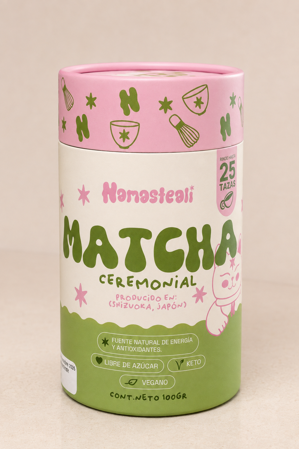 NUEVA LATA POLVO MATCHA 100 GRAMOS.