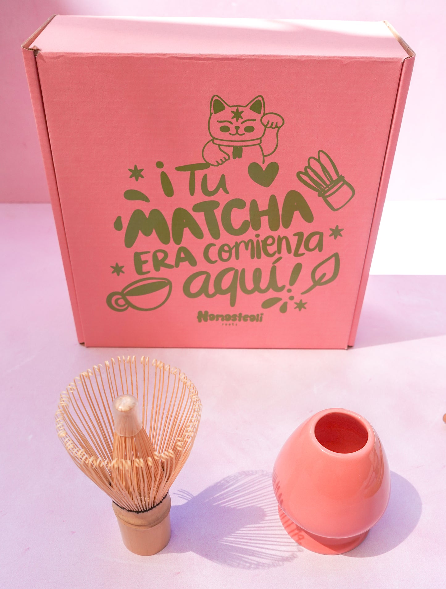 Kit de Ceremonia (chasen, porta chasen cuchara tradicional de bambu)