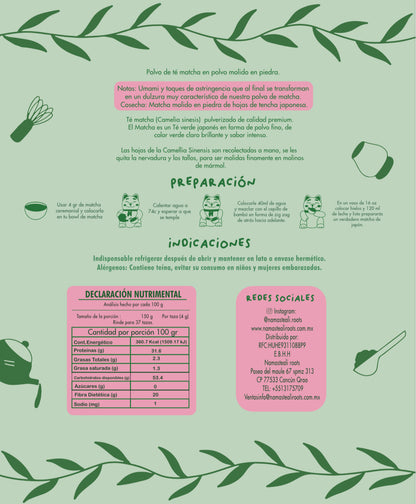MATCHA CEREMONIAL 150 GRAMOS.